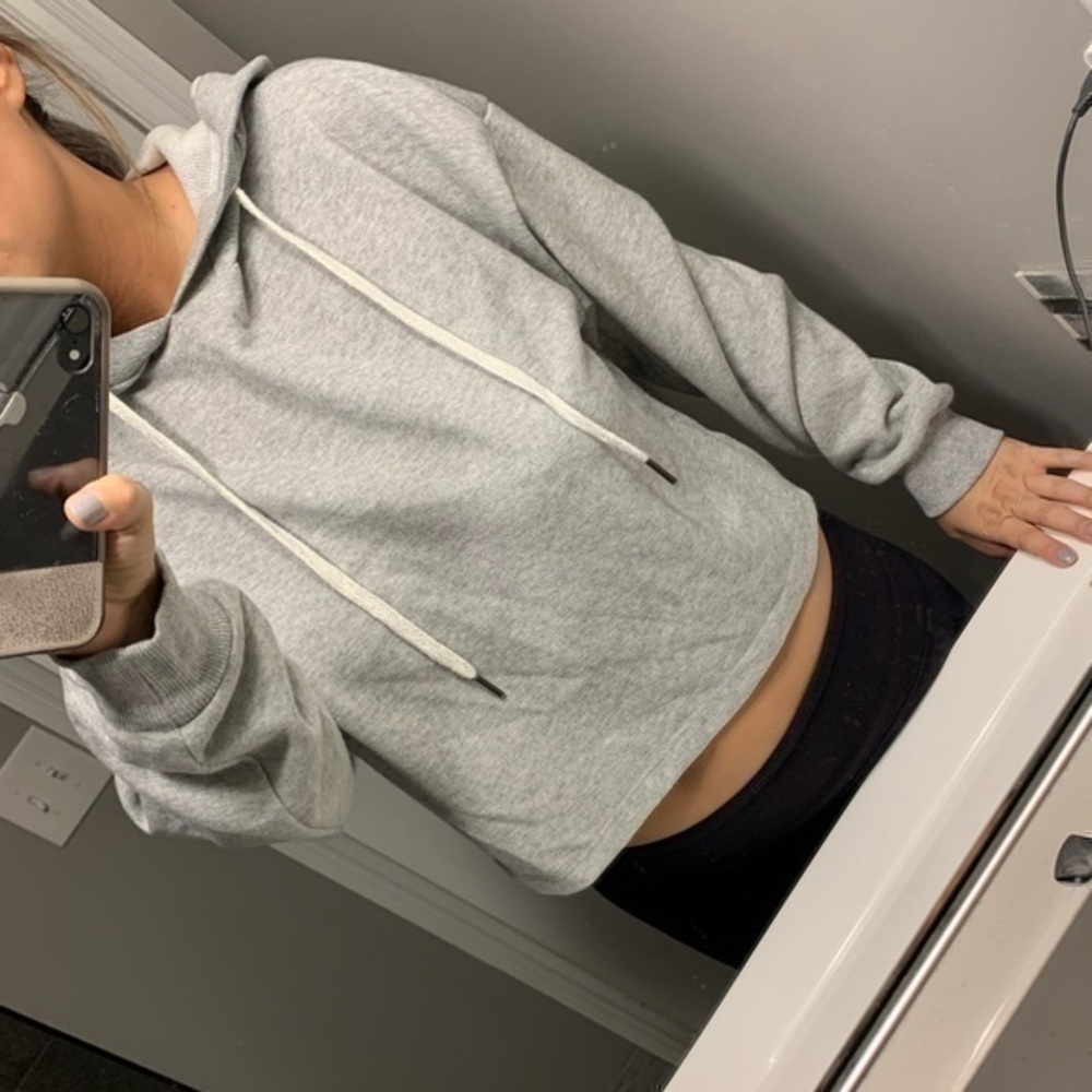 Wild fable | grey cropped hoodie
